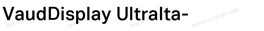 VaudDisplay UltraIta字体转换 VaudDisplay UltraIta字体转换
